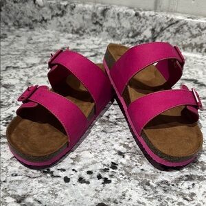 R2 Footwear Pink Double Strap Sandals